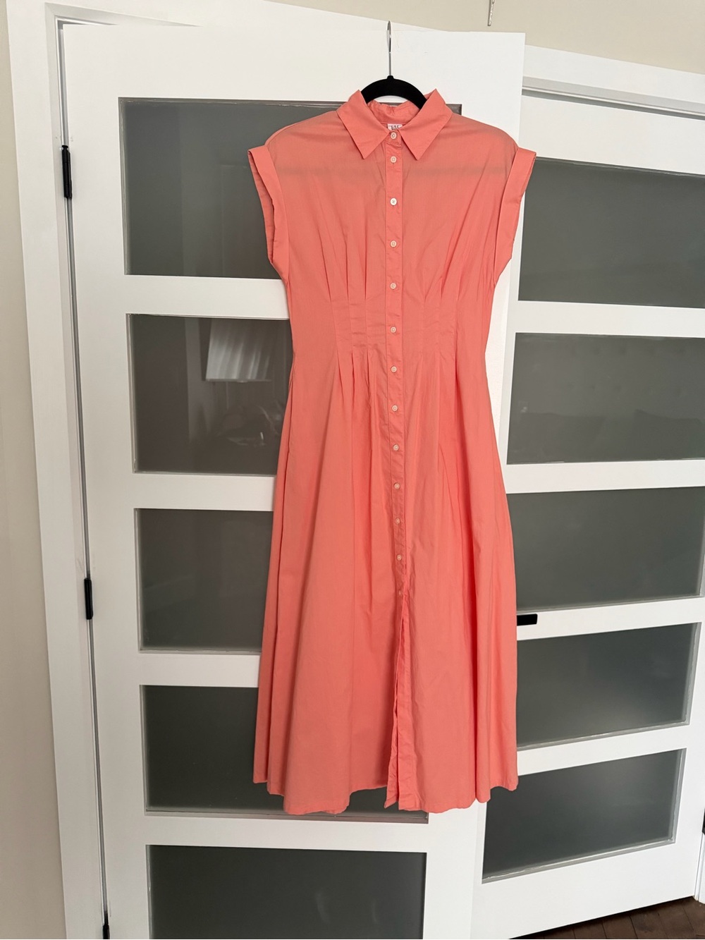 Women's Coral Gap Maxi Shirt Dress - Classic Button-Front Sundress